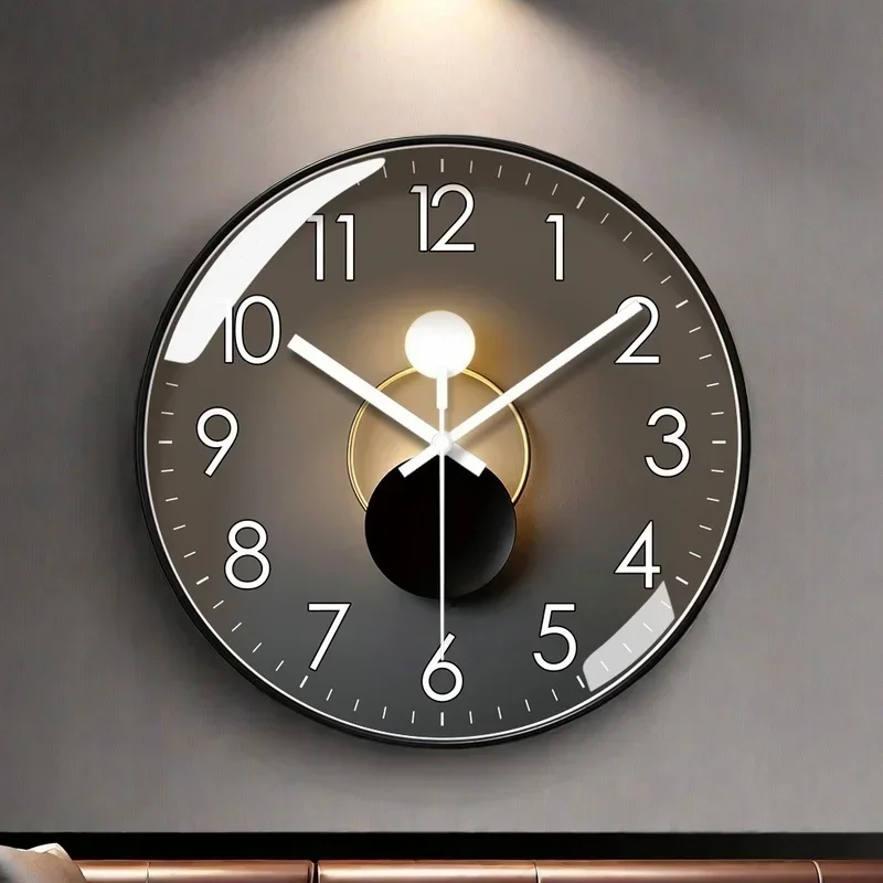 Non-Ticking Silent Wall Clocks 10/12 Inch Classic Quartz Clock Easy to Read for Room/Home/Kitchen/Bedroom