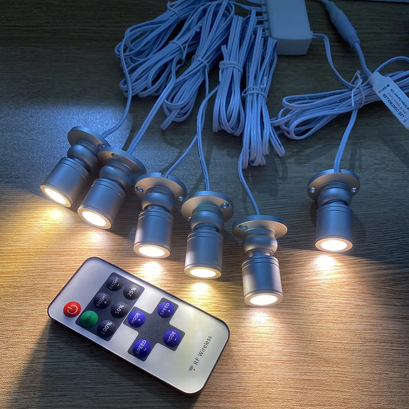 

DC12V LED Spotlight 1W Jewelry Lighting Decoration Indoor -Atmosphere Color Night Light Counter Display Light AC110V 220V