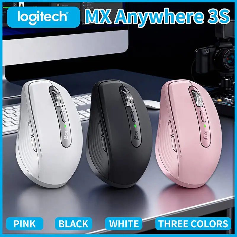 

Logitech MX Anywhere 3S Premium Portable Mouse, Ultra-Quiet Magnetic Clicks, Works on Any Surface