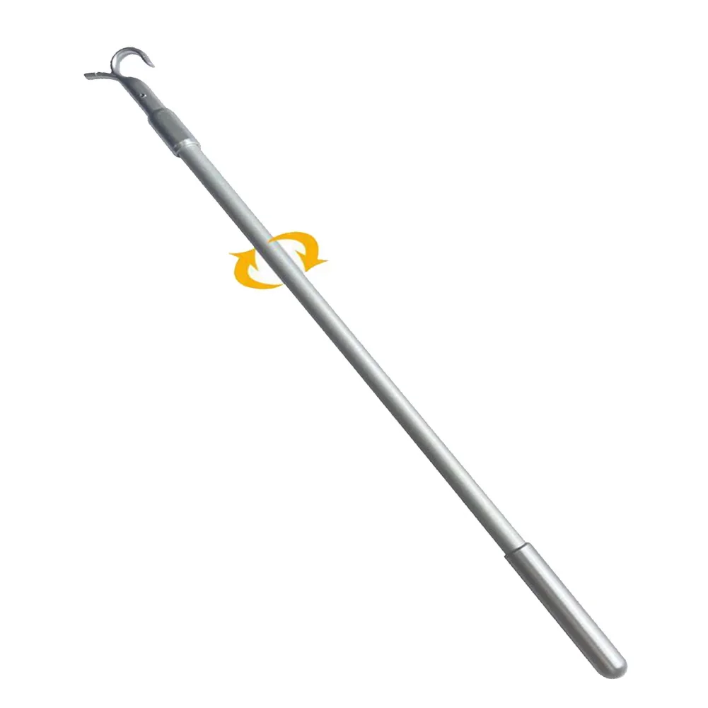 Curtain Pull Rod 33-60cm Telescopic Rod Roof For Window Opener Pole Aluminum Alloy Telescopic Rotating Rod Curtain Accessories