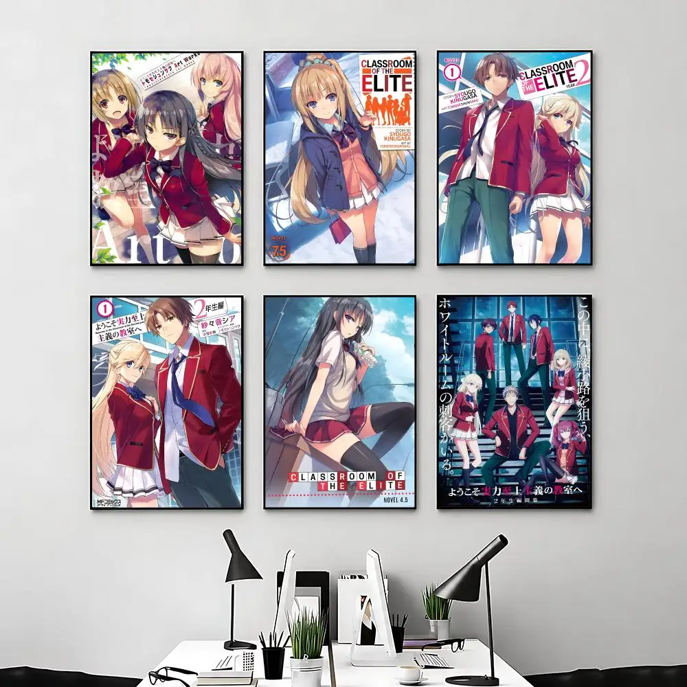 Póster de Anime Classroom of the Elite, Decoración de Habitación de Anime, Decoración de Pared, Mochila de Película, Arte de Pared Musical