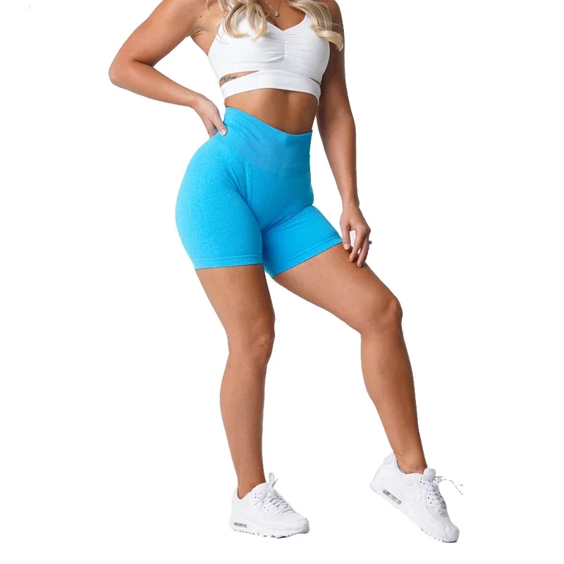 Nvgtn Nahtlose Pro Shorts Spandex Shorts Frau Fitness Elastische Atmungs Hip-hebe Freizeit Sport Laufschuhe