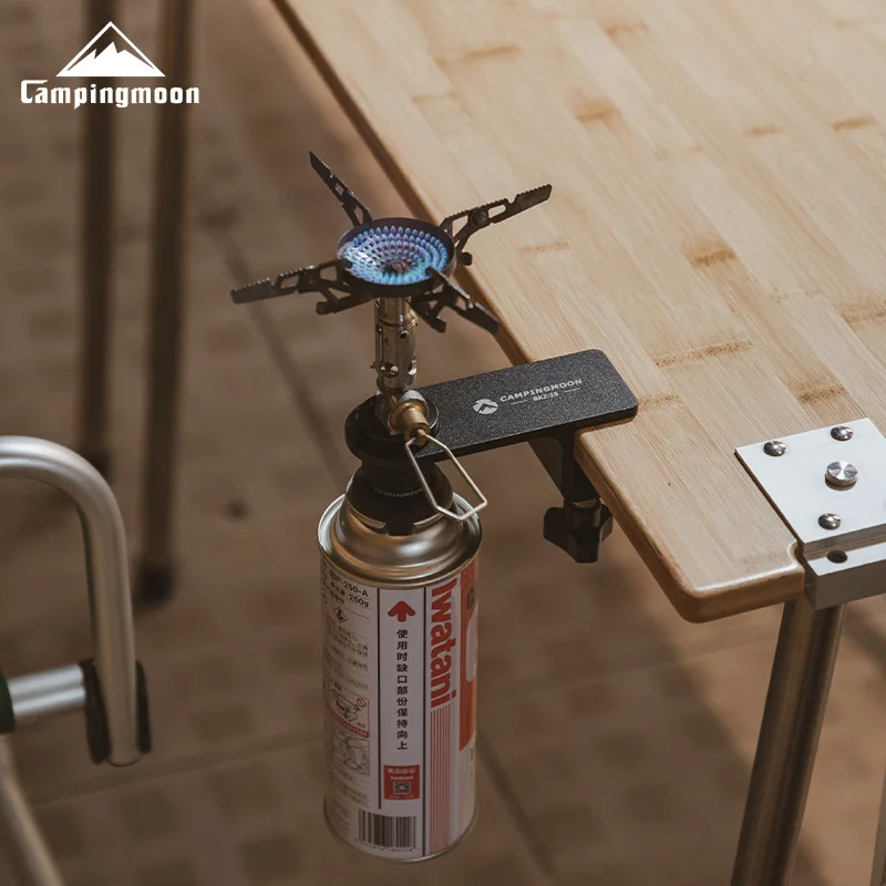 

CAMPINGMOON BKZ18 Gas Canister Adapter Camping Outdoor Desk Clamp Portable Camping Aluminum Alloy Gas Lantern Lamp Hanger