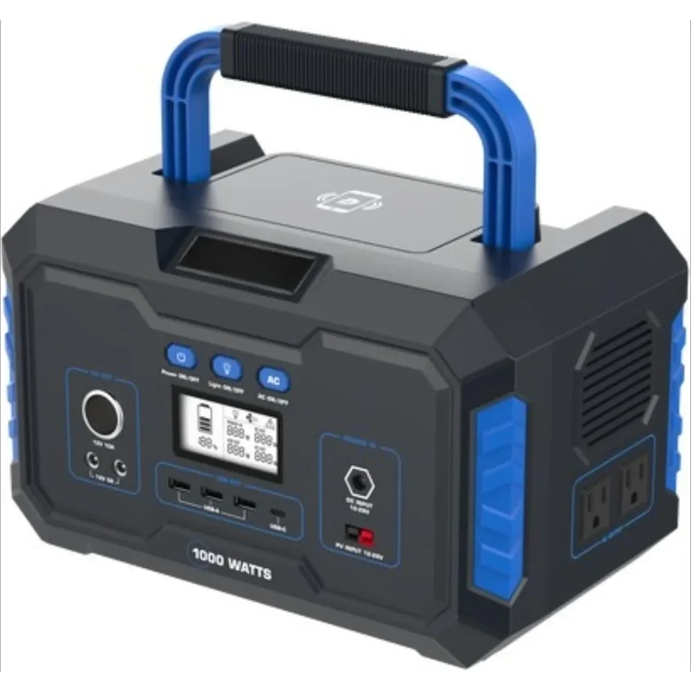 

Portable Power Station 1000-Watt (2000-Watt Peak) - Quiet, Lightweight Solution for Home Backup, Weather Emergencies,