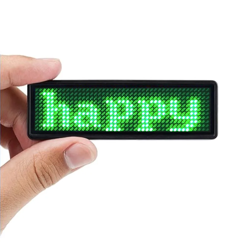 Programmable Light Emitting Diode Name Badge Scroll Light Flashing Light Emitting Diode Name Tag