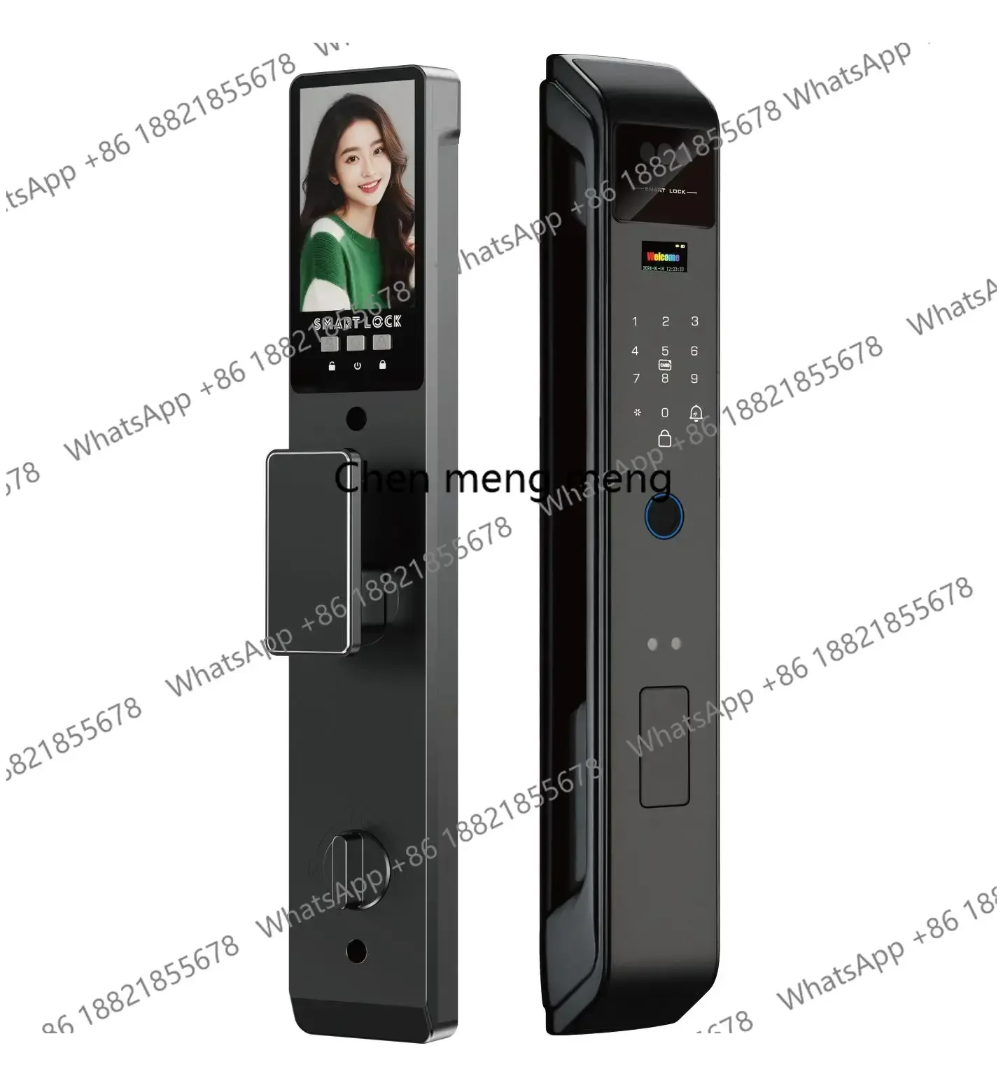 

Умный дверной замок Smartier с Wi-Fi, удаленной разблокировкой, цифровым паролем, распознаванием лиц и камерой