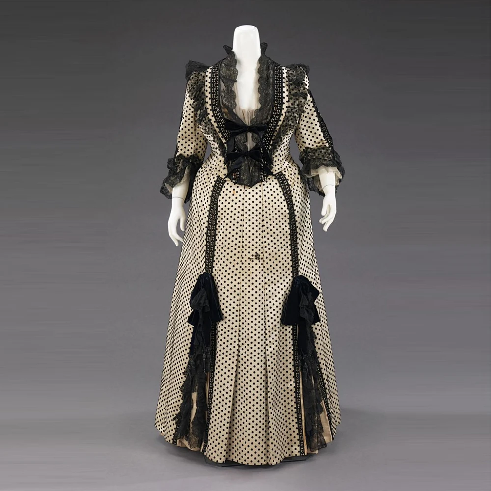 

1880s Dinner Dress Victorian Edwardian Walking Costume Historical Duchess Afternoon Tea Party Ball Gown Theatre Stage Outfits