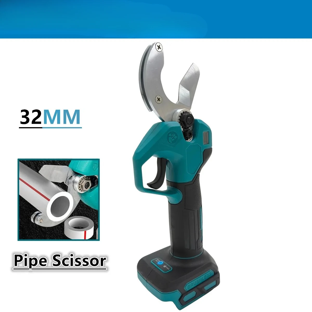 

Brushless Electric Pipe Scissor PPR PVC Cutting Plumbing Shear Water Pipes Scissors 32MM Power Tools For Makita 18V Battery