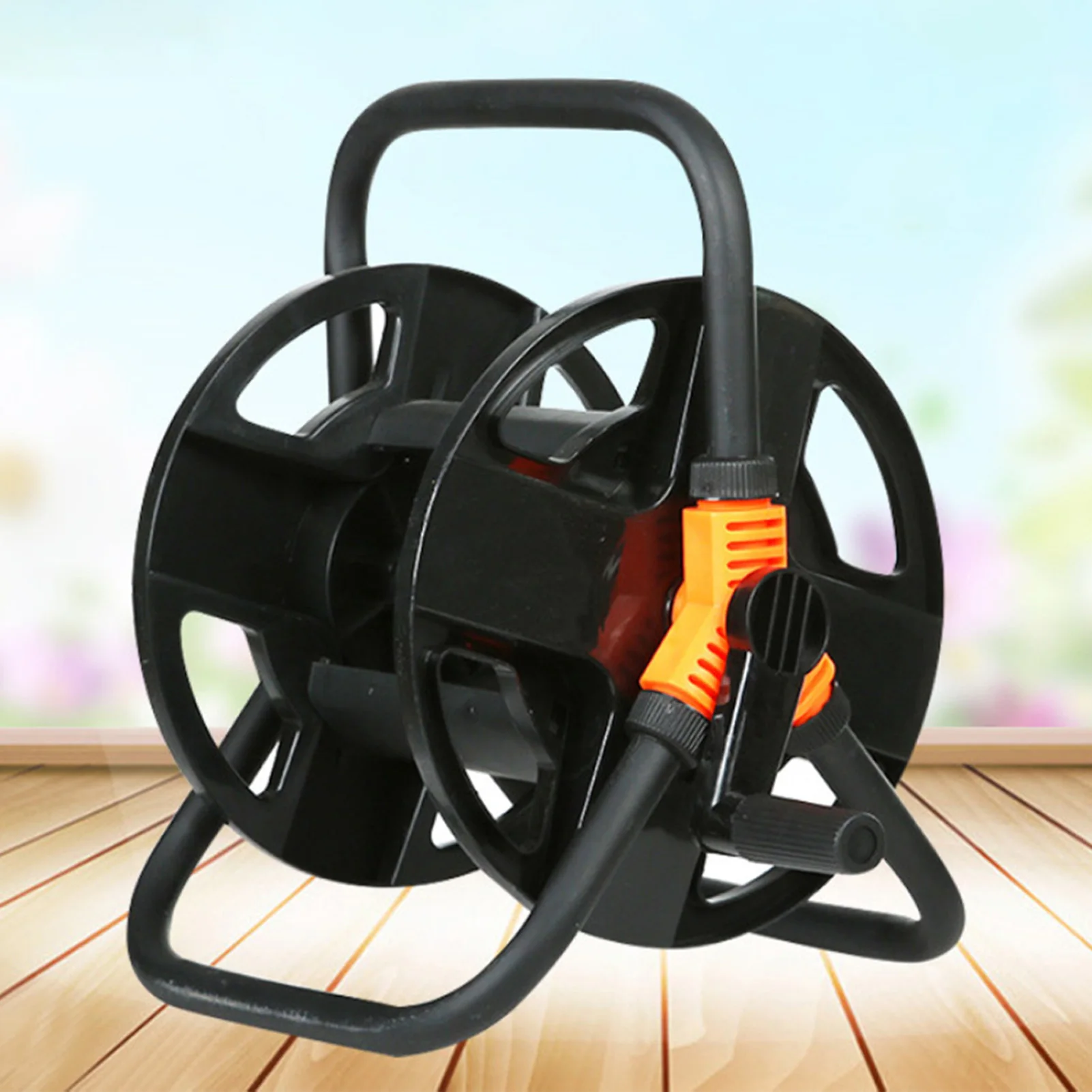 U50 Portable Garden Hose Holder Convenient Sturdy Garden Hose Reel for Outside Lawn Farm Hoses