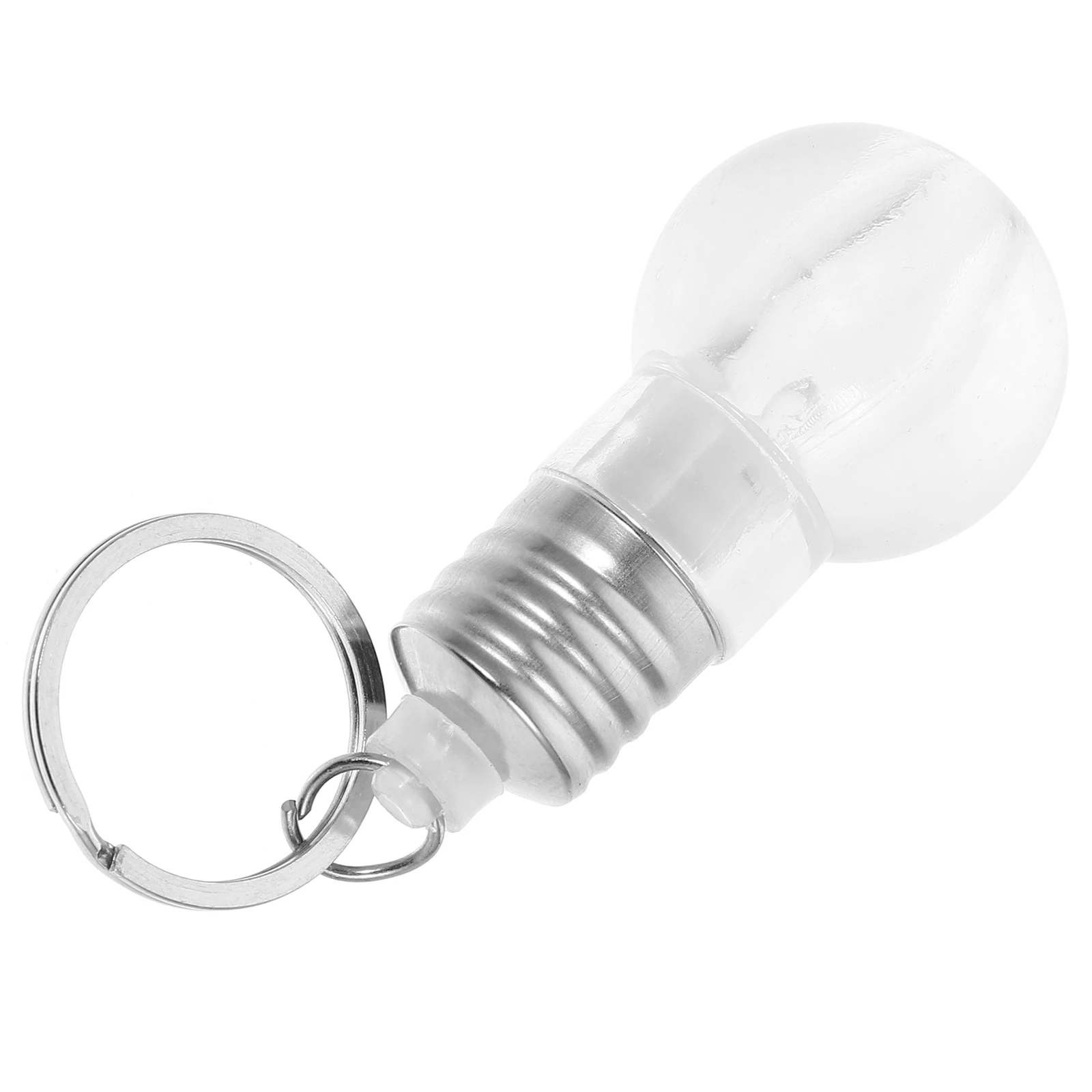 

Glowing Light Bulb Keychain Flashlight Lightbulb Flashlights Led Mini Keyring Small