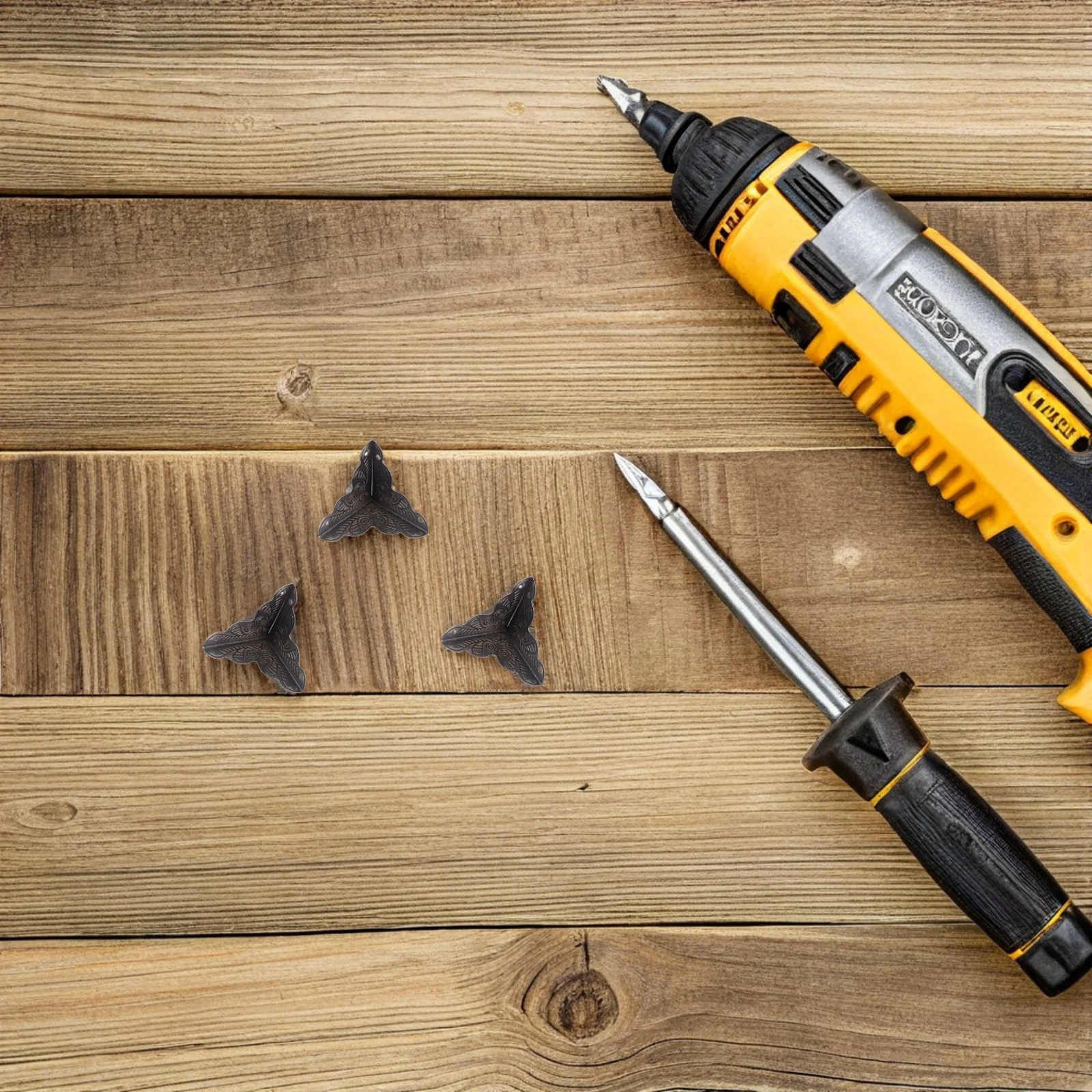 

48Pcs Corner Safety Guards Rustic Vintage Metal for Furniture and Decorative Boxes Durable Material and Precise Fit