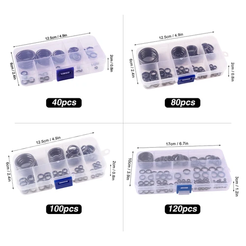 Imagen 2 del producto Kit de reparación de guía de caña de pescar, 40 piezas, anillos guía de cerámica, Kit de reparación de caña de pescar