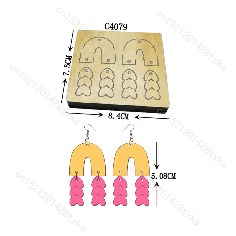 

Новые серьги Деревянные штампы для тиснения Вырубные штампы Скрапбукинг C4079 Несколько стилей