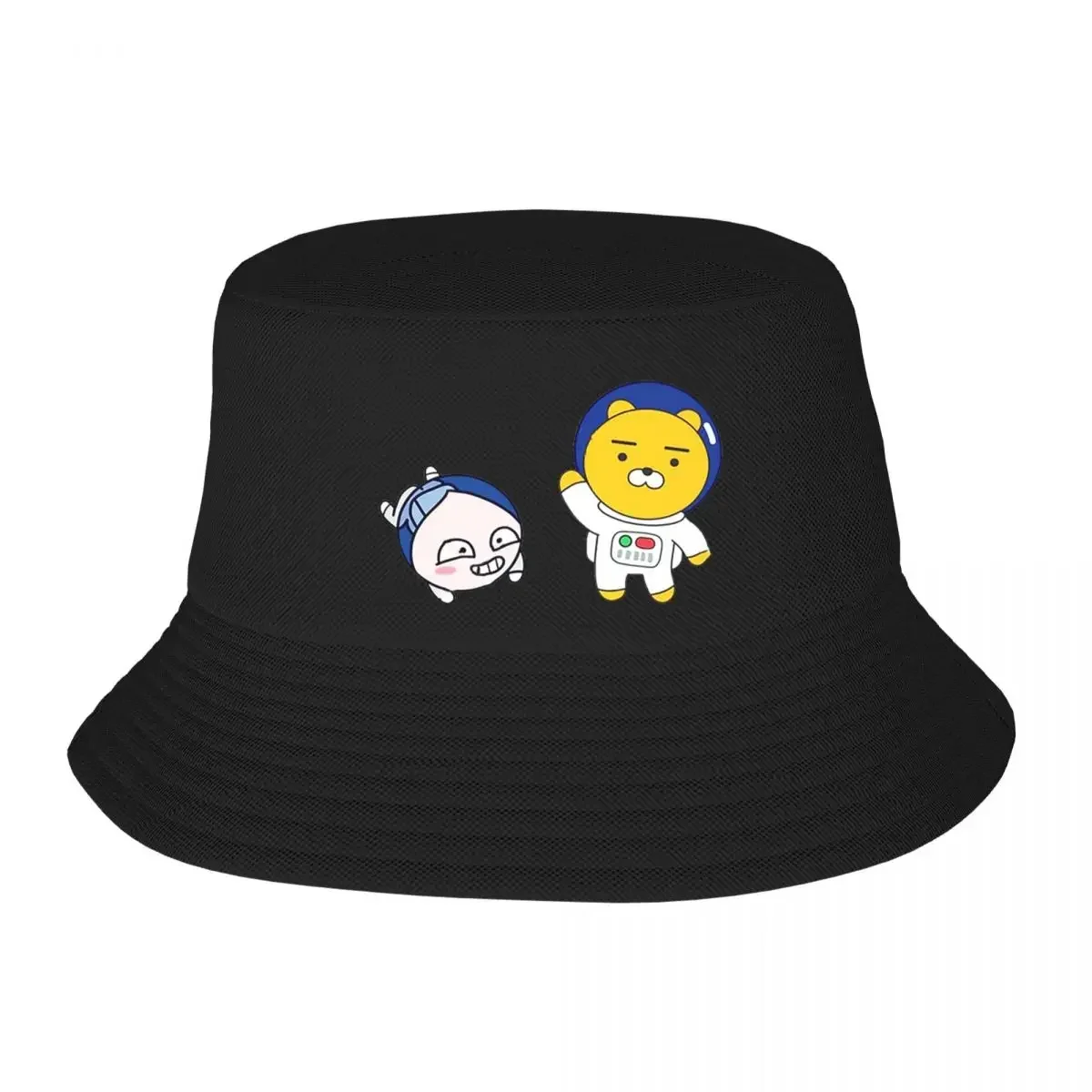 Apeach And Ryan In Space Bucket Hats Panama For Kids Bob Hats Reversible Fisherman Hats Summer Beach Fishing Unisex Caps