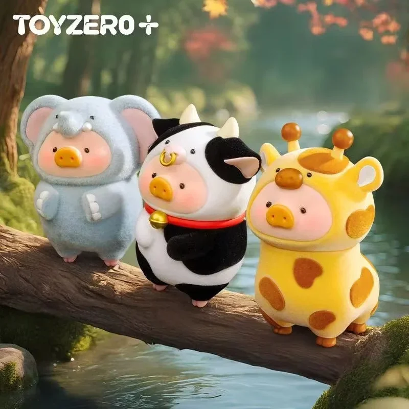 

Canned Pig Lulu Animal Party Series Flocked Blind Box Toy 3.5-Inch Kawaii Collectible Figures Cute Desk Decor Ideal Gift For Kid