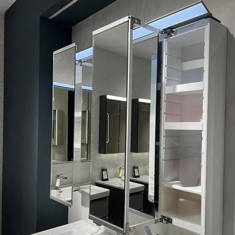 

Japanese Tri-fold Toilet Adjustable Baffle Bathroom Vanity Storage Vanity Vanity Mirror