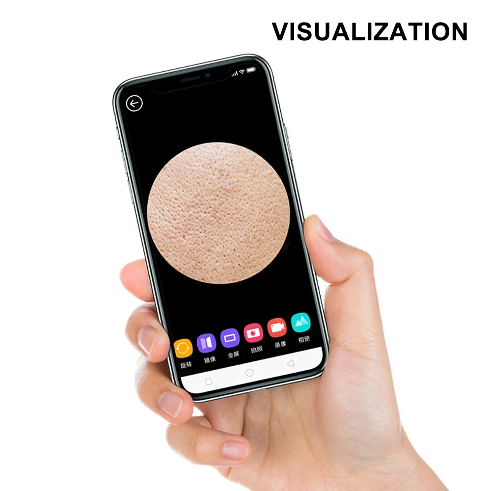 Visuele Comedondrukker Gezicht Diepe Schone Machine Mee-eters en Acne Remover Verwarmde Gezicht Extractor Elektrische Mee-eter Sucker