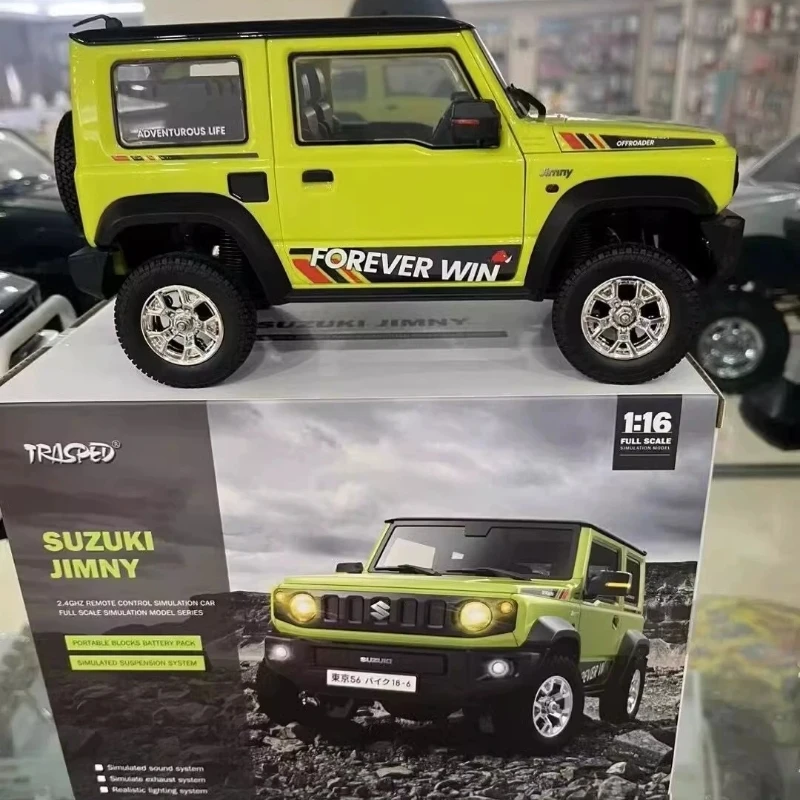 HG4-53 1/16 Suzuki Jimny Rc Car Full-Scale 4WD Off-Road Climbing LED Lights 2.4Ghz Remote Control Car Model Toy For Kids Gifts