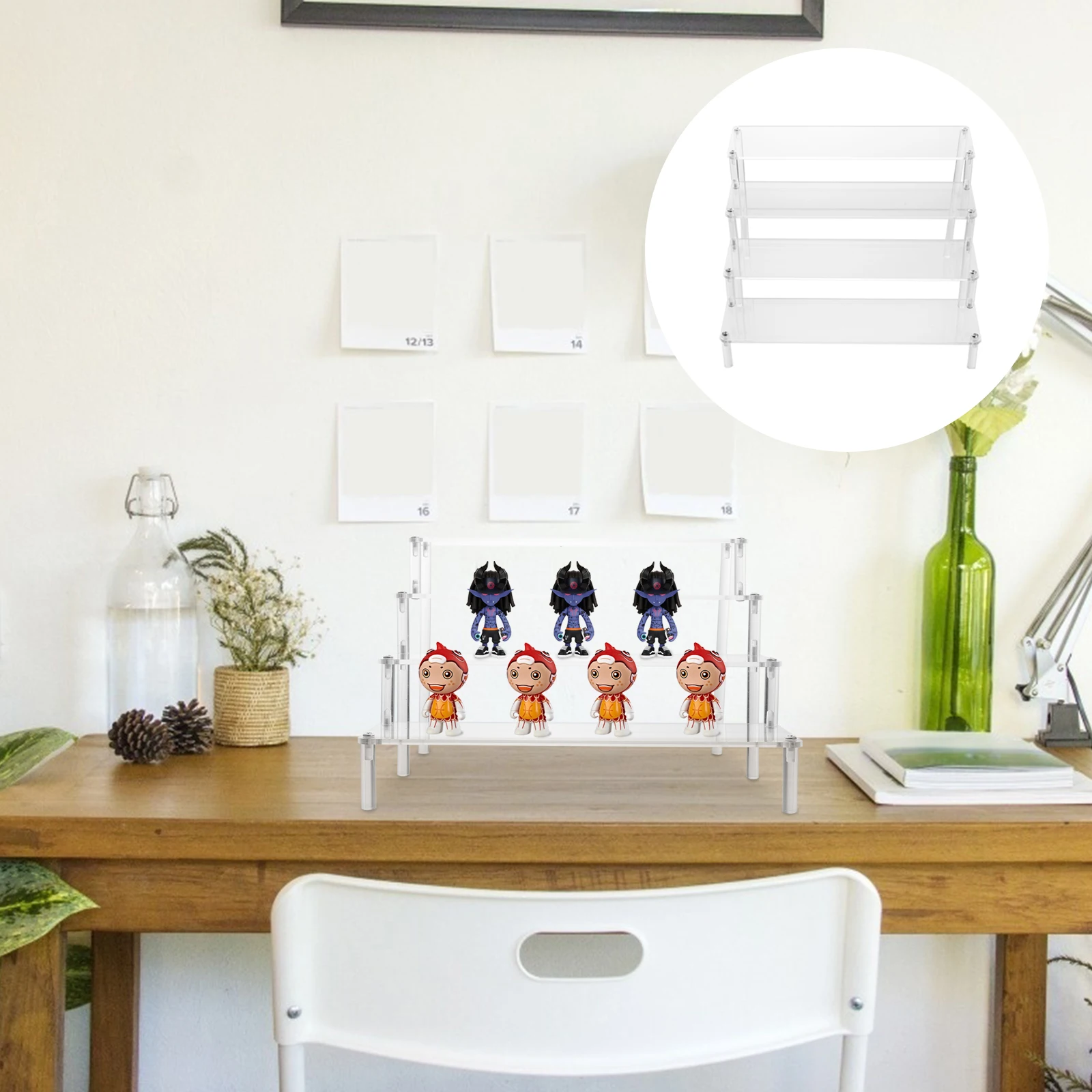 

1Pcs Acrylic Display Organizer Rack Multi-Layer Lipstick Storage Shelf Nail Polish Makeup Holder Lipstick Rack