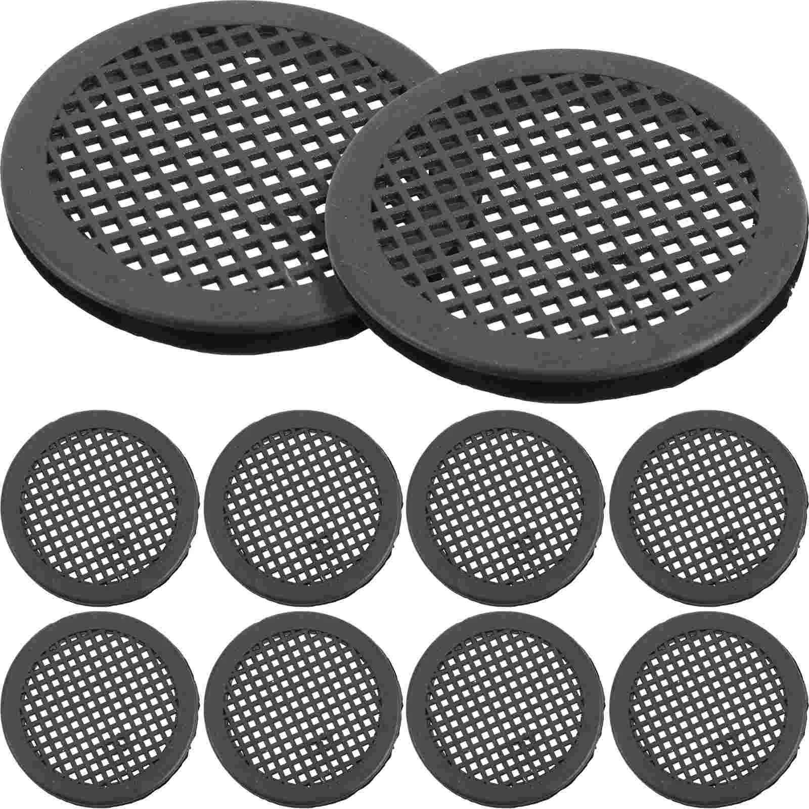 

10 Pcs Cabinet Air Hole Wardrobe Ventilation Plugs Cover Grill Covers Device Plastic Holes Round for