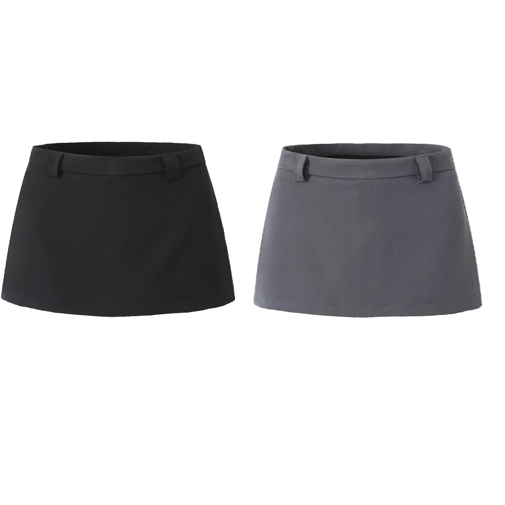 

Zach Ailsa 2024 Spring New Product Women's French Small and Slim Design with Side Split Simple Short Skirt