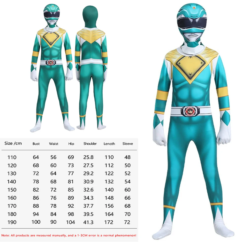 Morpher Superheld Cosplay Kostuum Samurai Sentai Shinkenger Rangers Cosplay Fantasia Halloween Verjaardagsfeestje Jumpsuit Masker Pak