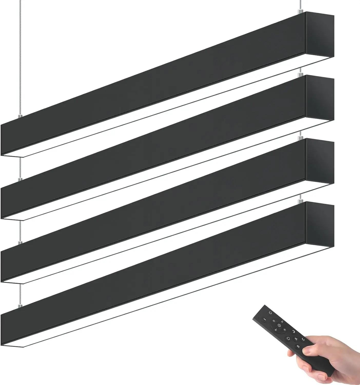 

5568 Remote Series LED Linear Light Fixture with Remote, 2nd-Generation, 4FT 45W Seamless C