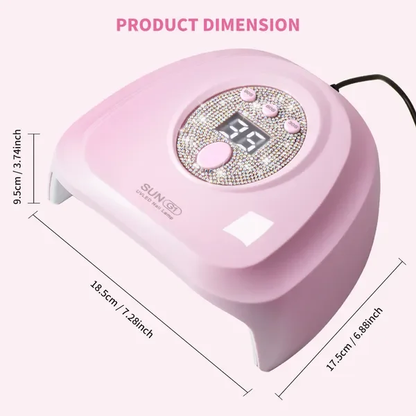 UV LED-nagellamp 24LED 72W gelnageldroger met automatische sensor en 3 timers