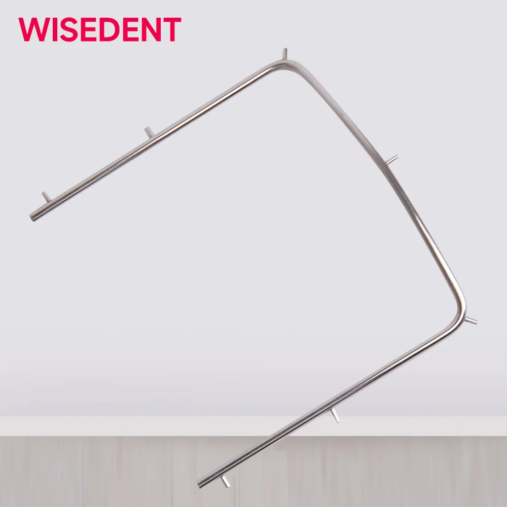 

Stainless Steel Dentist Rubber Dam Frame Holder Instrument Autoclavable for Dental Lab Supplies