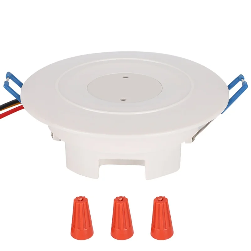 

Датчик движения тела на основе микроволнового излучения 3,7 ГГц, умный выключатель света для коридора, встраиваемый потолочный монтаж, AC110-240В