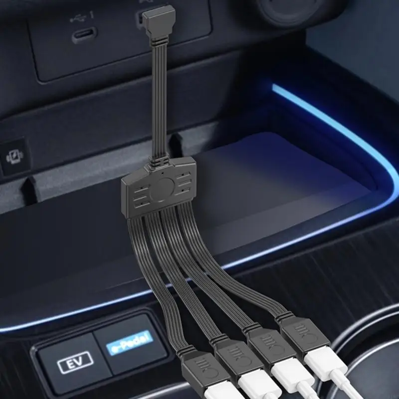 

Силиконовый USB -тип C Самцовый до 4 порта USB -адаптер для доставки энергии