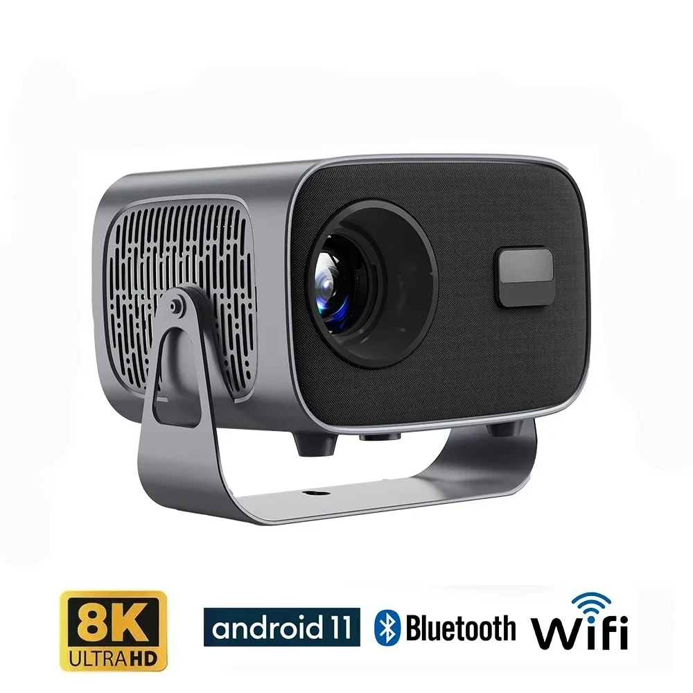 A10 Android 11.0 MINI WIFI Projector 8K Home Theater Cinema Beamer Smart TV Sync Movie 1G+8G 2.4G＆5.8G WIFI Bluetooth Projectors