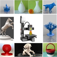 Fast deliveryEasyThreed 3D Printer K10 Small Entry Level Lightweight and Quiet with Automatic Slicing Capabilities DIY Education