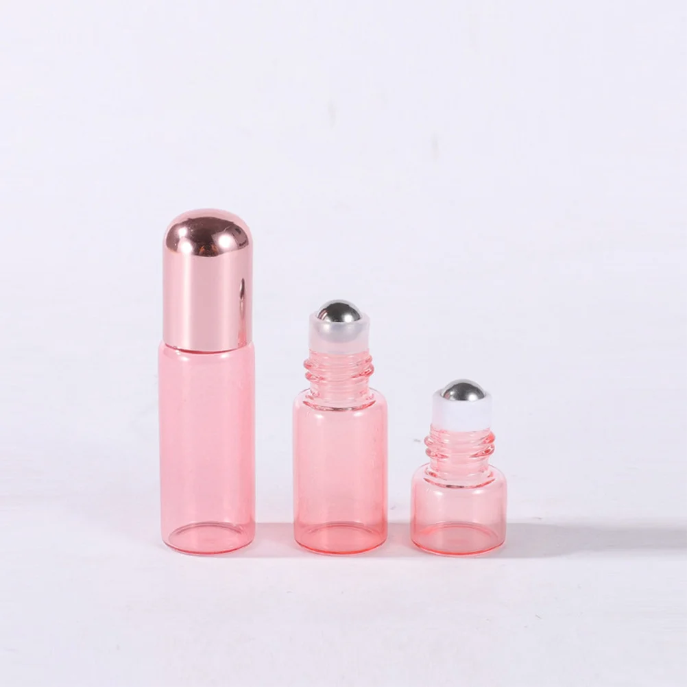 

10Pcs Glass Roller Bottles for Essential Oils Rose Gold Perfume Roll on Leak Proof Portable Refillable Bottles