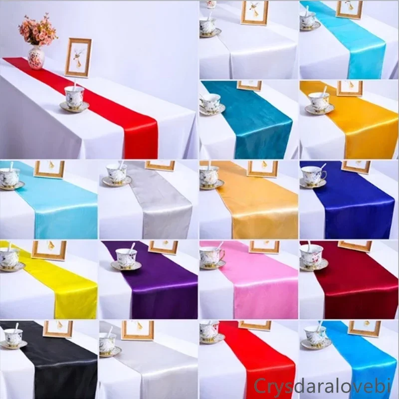 10pcs European Style Dinner Table Runner Decoration Country Wedding Decoration Runner Family Rustic Party Dinner Table Cloth