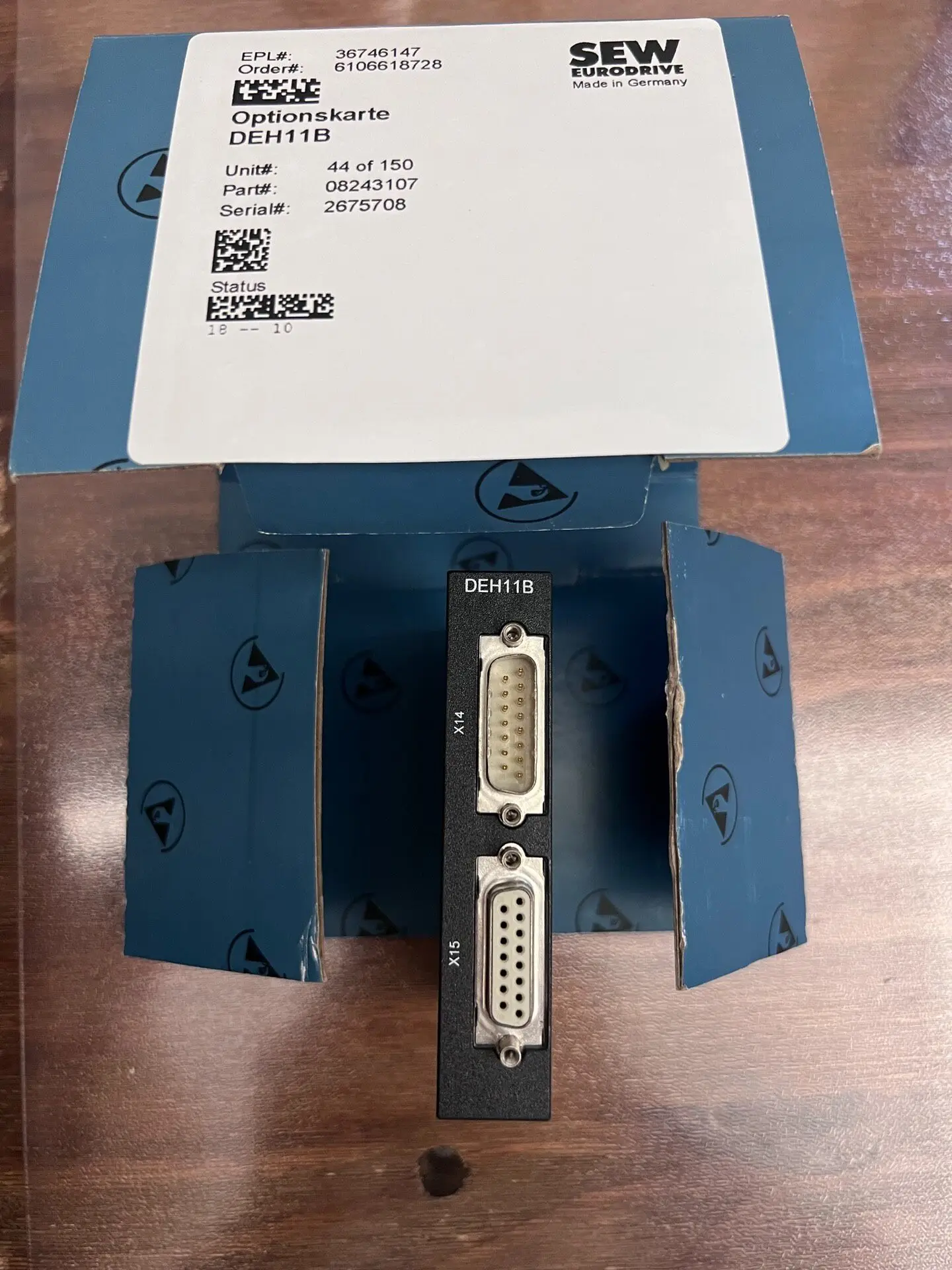 DEH11B Genuine SEW Encoder Interface Module, Recharged Ribbon Packaging, Function
