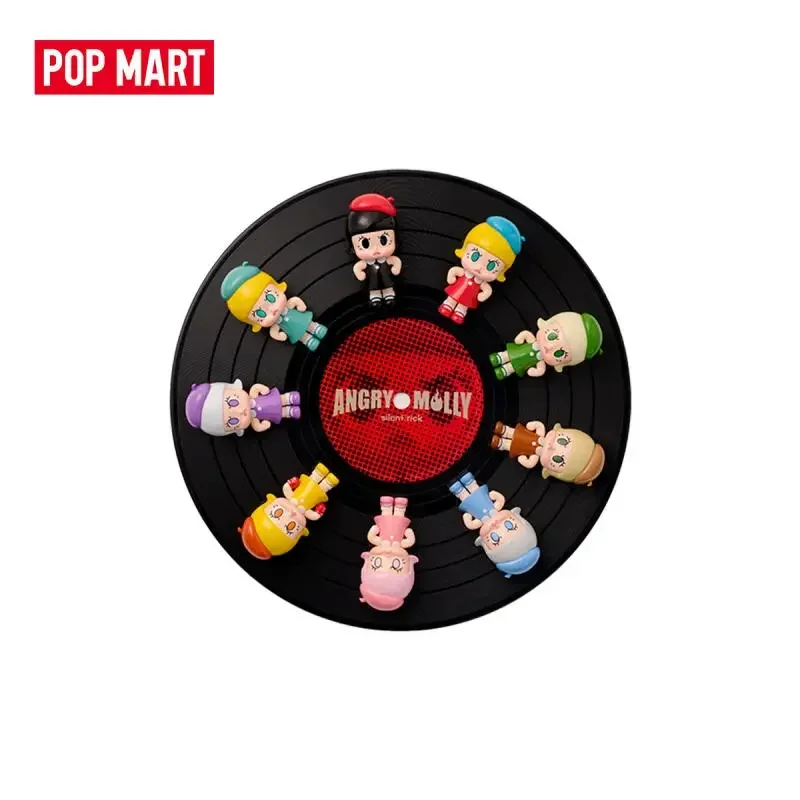

POP MART Angry Molly Mini Figure Set Series 9 - Desktop Doll Ornament Blind Box Collection Guess Toys Figurines Bag