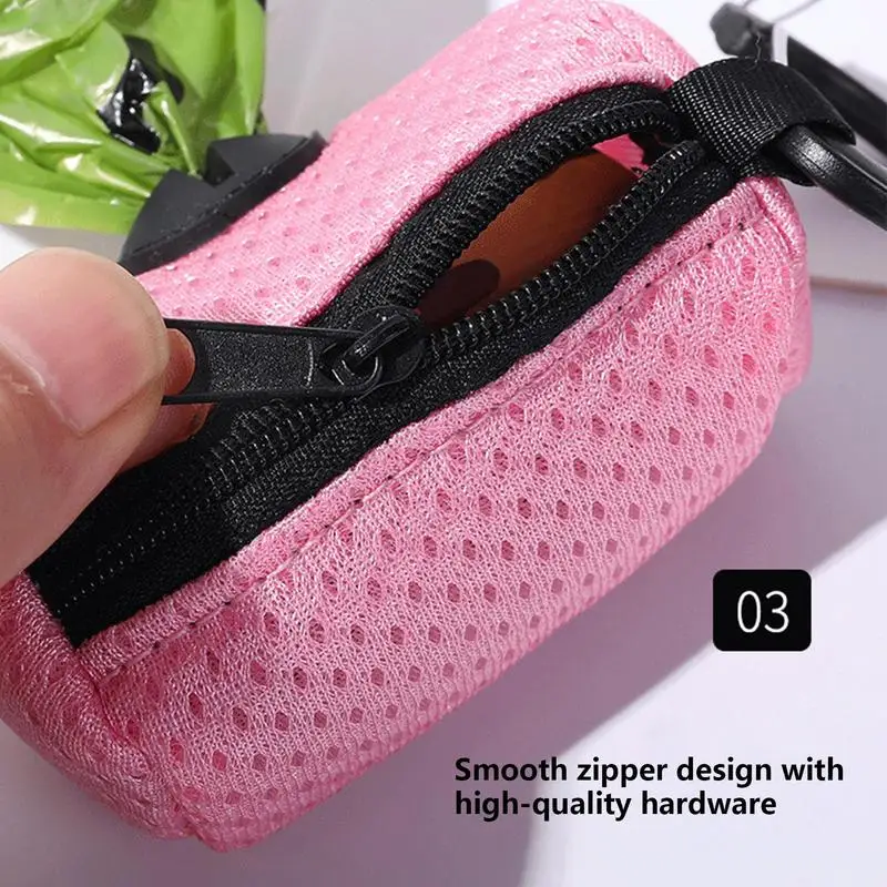 Bolsa de almacenamiento para residuos de mascotas, dispensador portátil para recoger caca de perro, adiestramiento de perros, limpieza, cachorro y gato