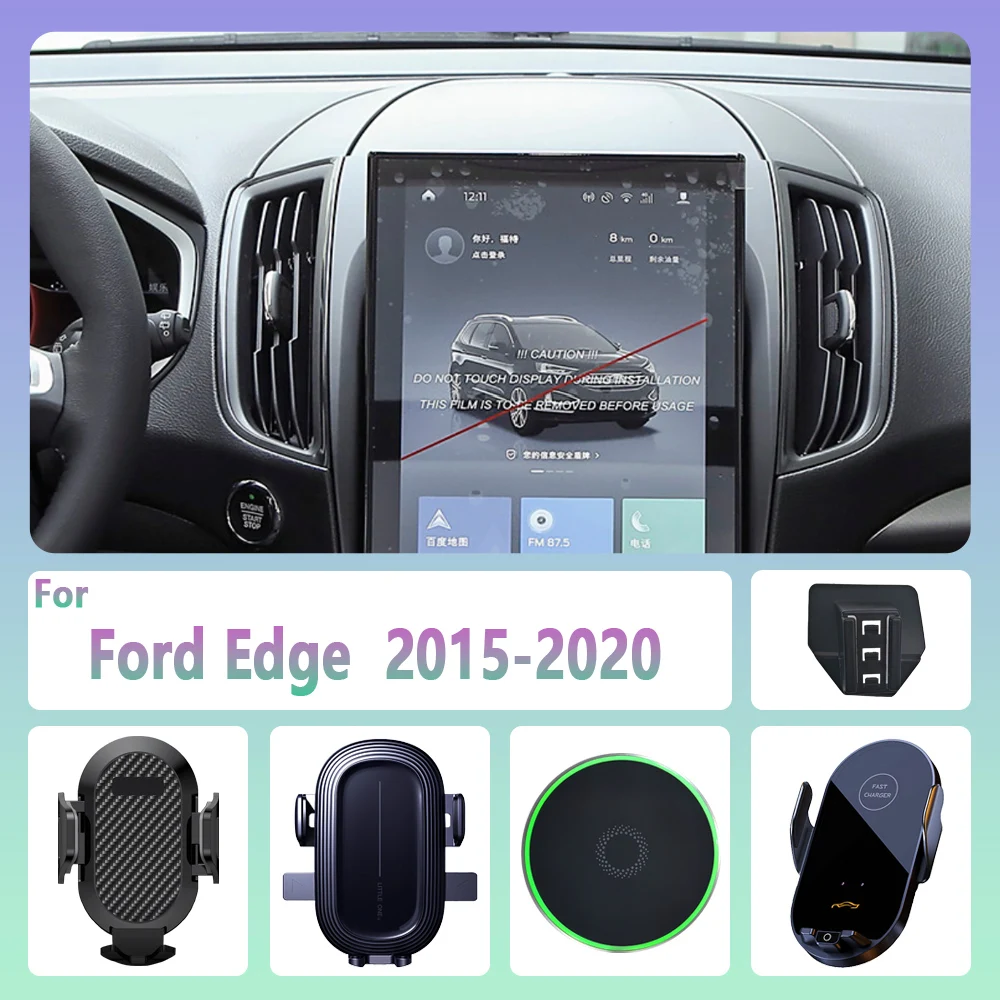 For Ford Edge 2015 2016 2017 2018-2020 Car Phone Holder Wireless Charging Magnetic Phone Holder Car Magsafe Support Accessories