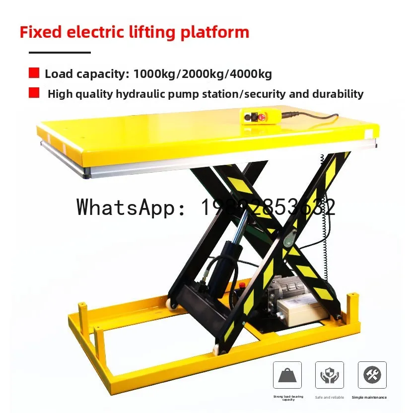 CZ MJ-A Electric Hydraulic Lifting Platform Scissor Lift Loading and Unloading Platform Fixed Lifting Machine