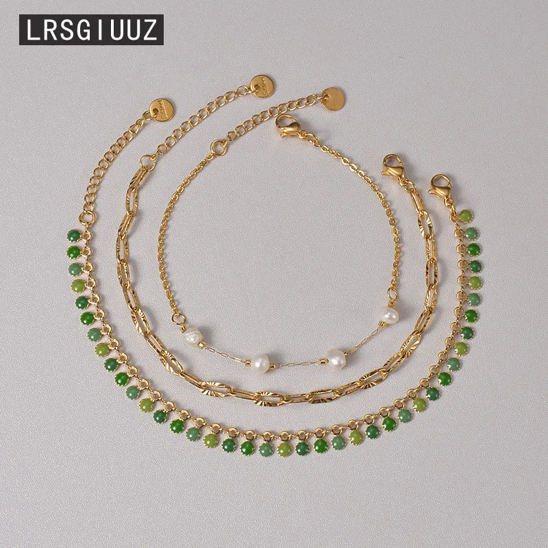 

3pcs/set Multi Layer Beaded Bracelet For Girls Stainless Steel Best Friend Bracelet For Women Popular Accessories For Women