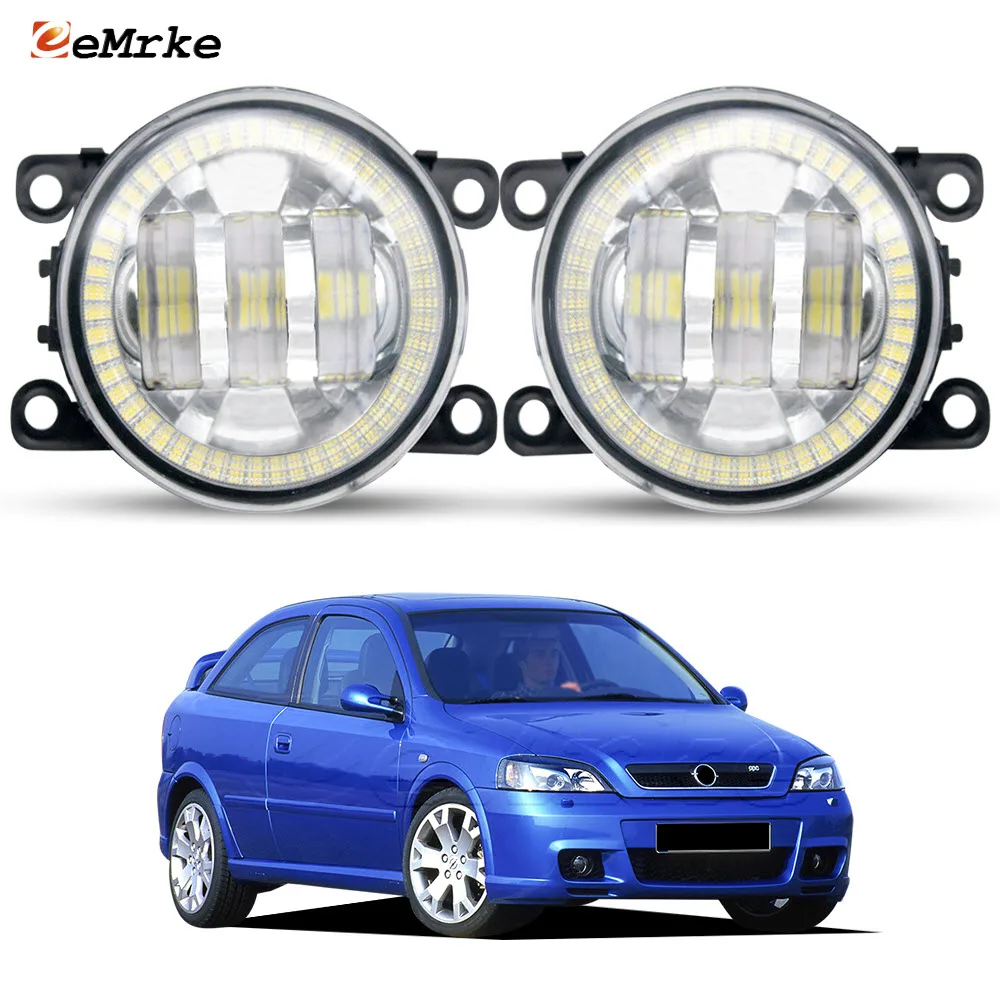 

LED Fog Lights with Lens + Angel Eyes DRL Rings for Opel Astra G OPC IV 02/2002-2005/ Holden Astra SRi Turbo (TS) 2003 2004