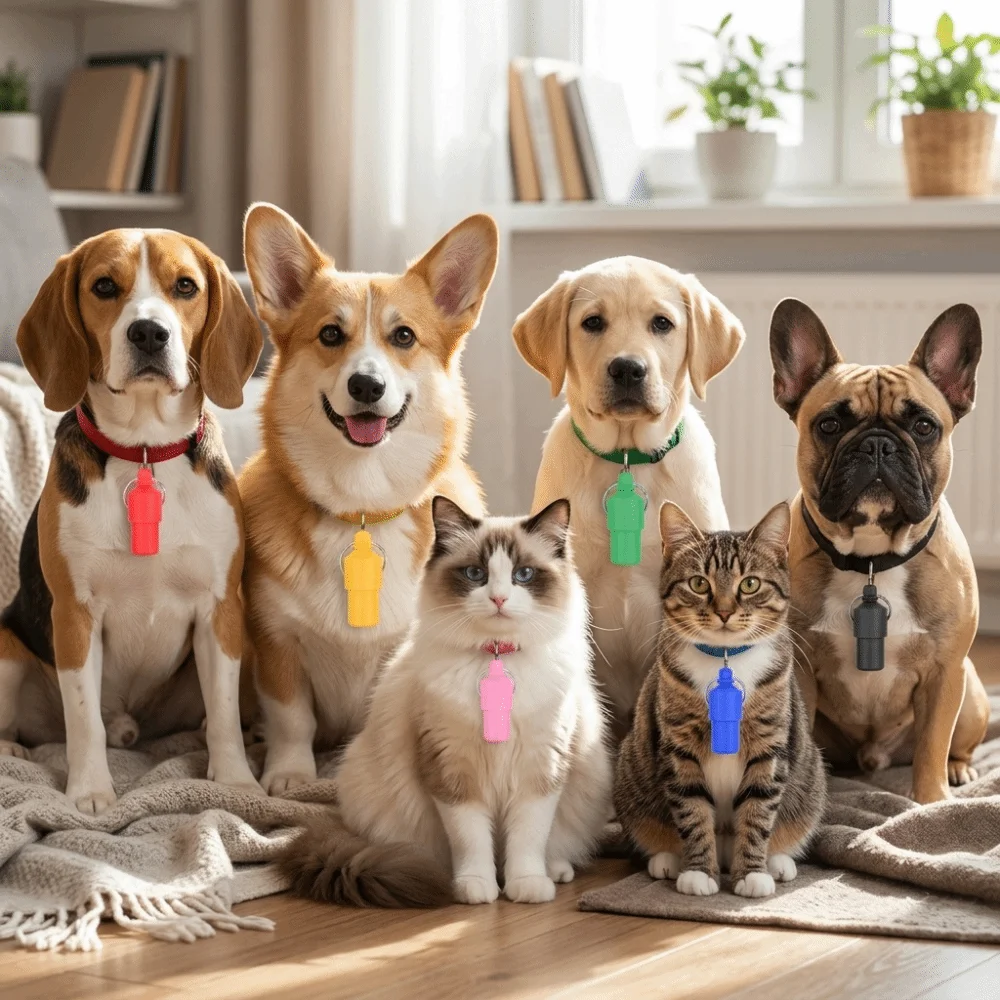 20Pcs Engravable Surface Pet ID Tag Lightweight Build Multi Color Option Cat Name Tag Smooth Polished Pendant Shaped