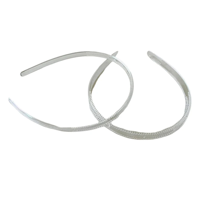 1pcs 8mm/12mm/20mm/25mm Clear Plastic Headbands With Teeth Plain Transparent Hairbands For DIY Women Hair Accessories Hair Hoops