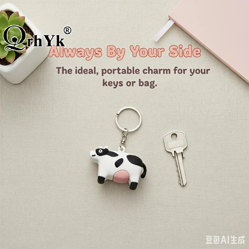 Cow Dog Stress Relief Luminous Sound Making Keychain Fun Prank Venting Abstract Idol Creative Cultural Gift Plastic Material