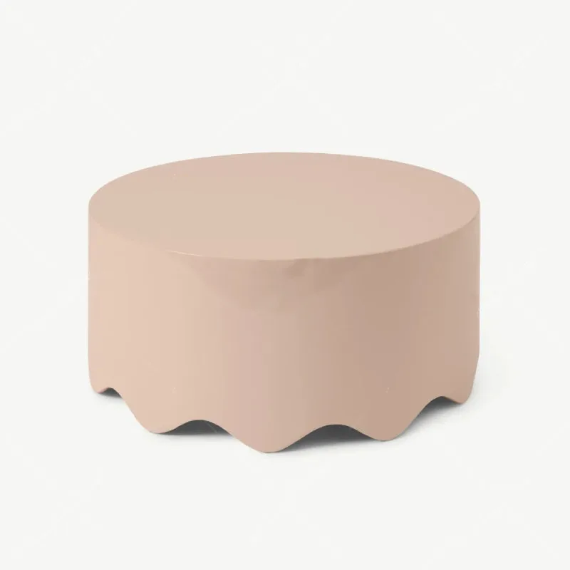 Designer coffee table living room household round creative cake type Italian minimalist light luxury modern cream style