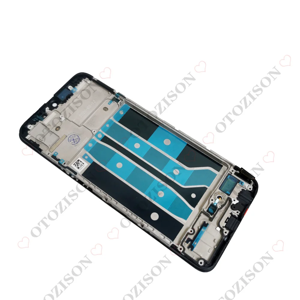 AMOLED For OPPO A73 4G LCD With Frame CPH2099 LCD Display Touch Screen Digitizer Sensor Assembly Replacement For OPPO A73 LCD