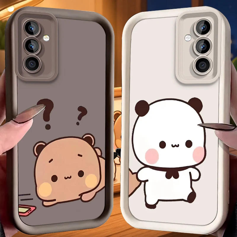 Confused Bear Bubu Case for Samsung Galaxy S26 S25 Edge S24 Plus S23 S22 Ultra S21 S20 FE A57 A56 A55 A54 5G A53 A52 A52S Cover