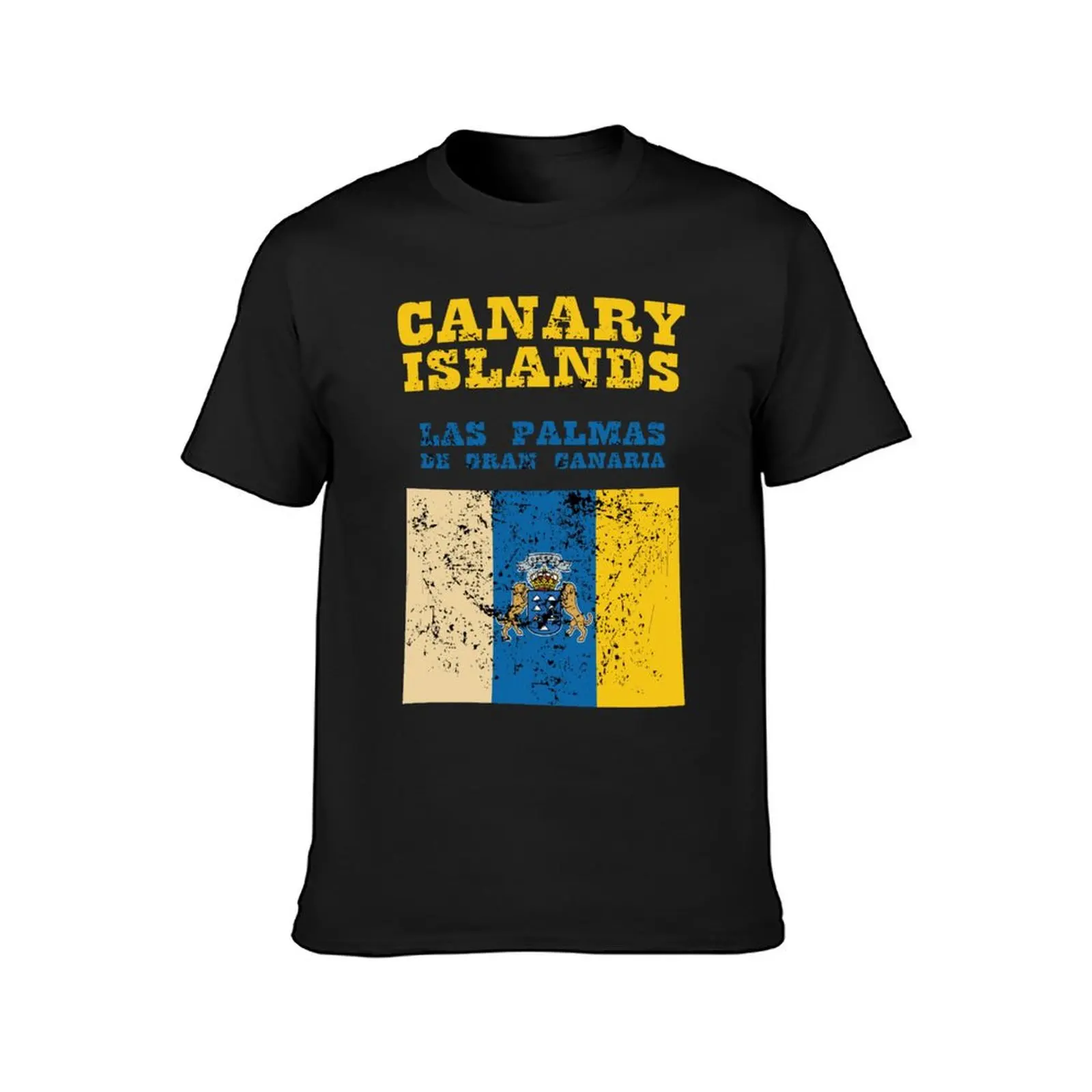 Flag of Canary Islands T-Shirt korean fashion sweat summer top cute tops heavyweight t shirts for men