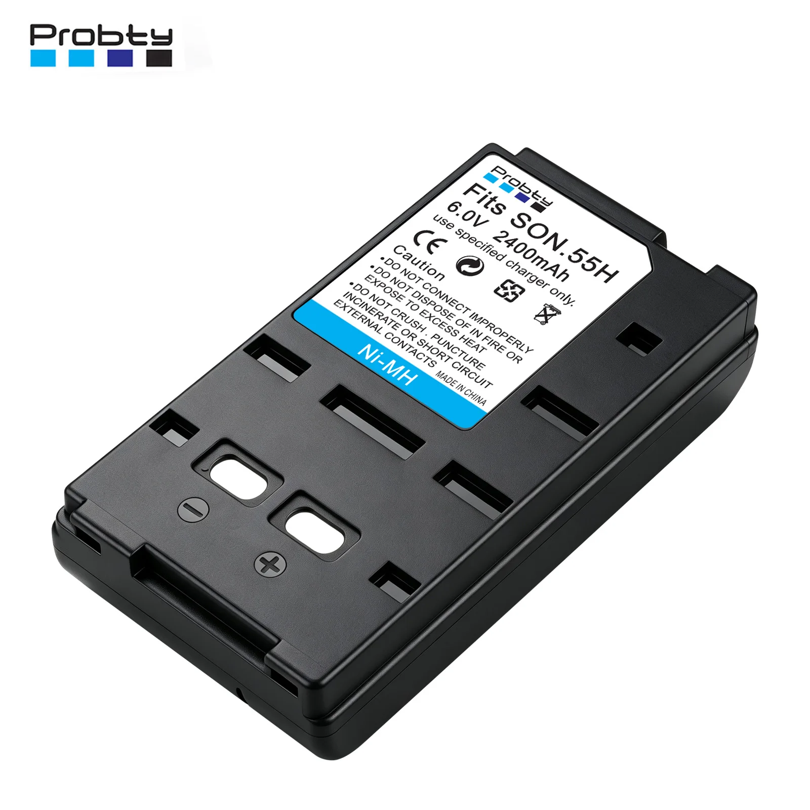 Probty 2400mAh Battery for Sony NP-33,NP-55,NP-66,NP-66H,NP-68,NP-77,NP-98, for ONeil 550041-100,DR10,for Panasonic PV-BP15